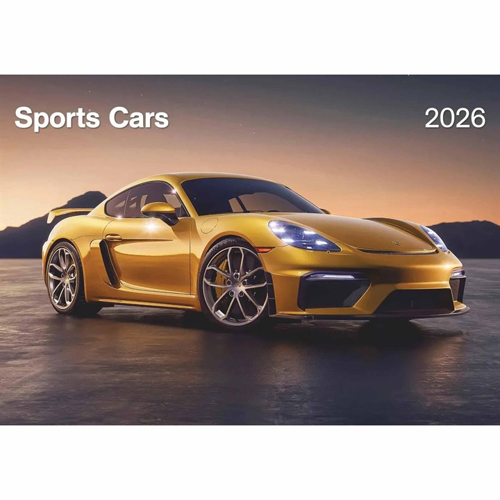 Sports Cars A3 Calendar 2026