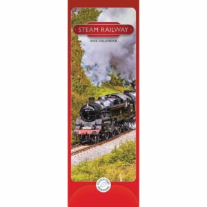 Steam Railway Slim Calendar 2026