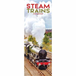 Steam Trains Slim Calendar 2026