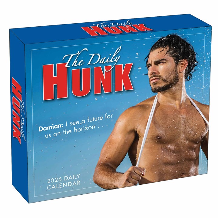 The Daily Hunk Desk Calendar 2026