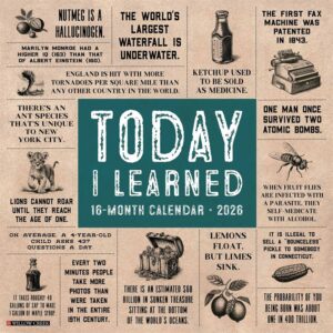 Today I Learned Calendar 2026