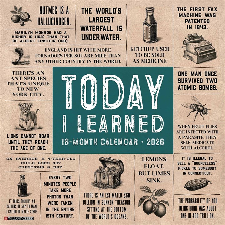 Today I Learned Calendar 2026