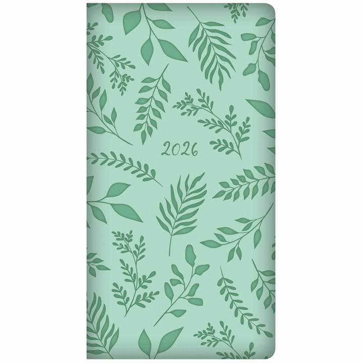 Turquoise Embossed Slim Diary 2026