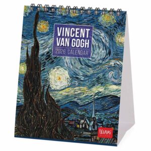 Van Gogh Easel Desk Calendar 2026