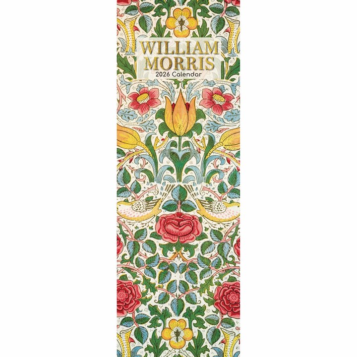 William Morris Slim Calendar 2026