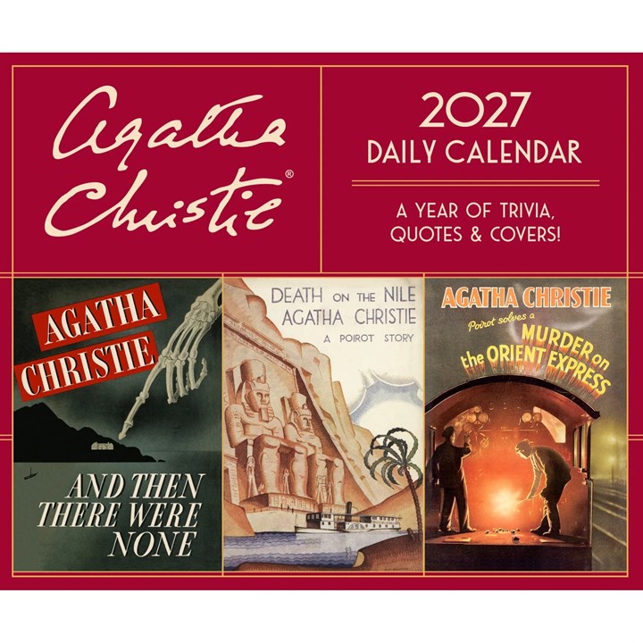 Agatha Christie Desk Calendar 2027