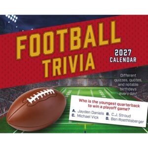 American Football Trivia Desk Calendar 2027