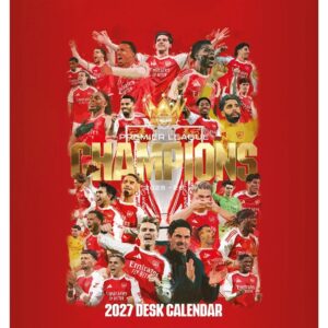 Arsenal FC Easel Desk Calendar 2027