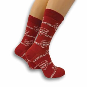 Arsenal FC Print Red Socks - Size 7 - 11