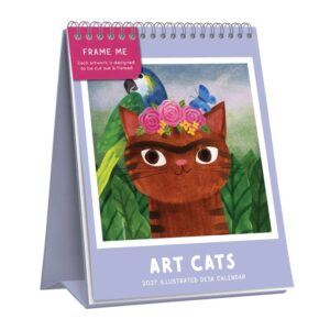 Art Cats Easel Desk Calendar 2027