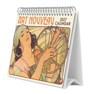 Art Nouveau Easel Desk Calendar 2027