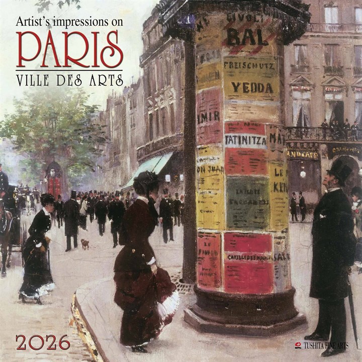 Artist's Impressions On Paris Calendar 2026