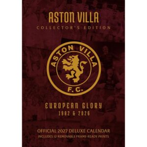 Aston Villa FC Collector's Edition A3 Calendar 2027