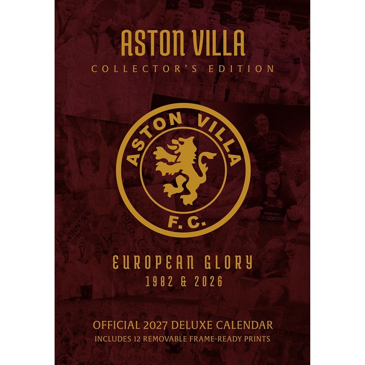 Aston Villa FC Collector's Edition A3 Calendar 2027
