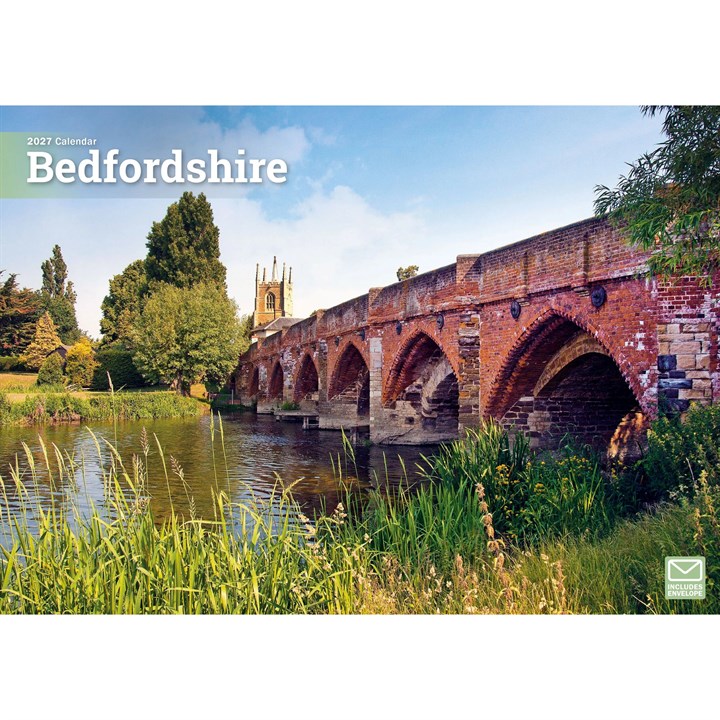 Bedfordshire A4 Calendar 2027