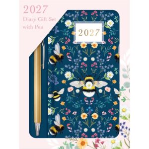 Bee Gift Set with Pen Slim Diary 2027