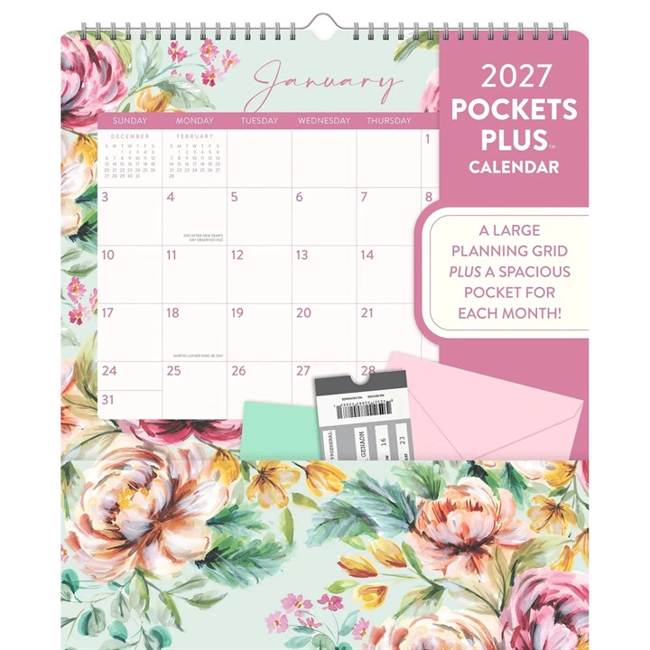 Bella Flora Deluxe Pocket Calendar 2027