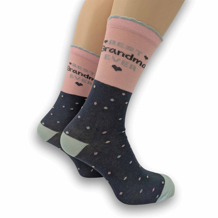 Best Grandma Ever Socks - Size 4 - 8
