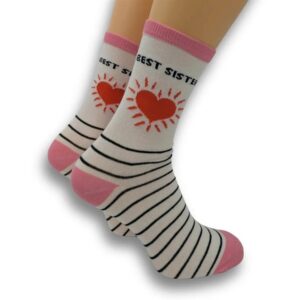 Best Sister Socks - Size 4 - 8