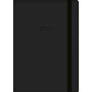 Black Embossed A5 Diary 2027