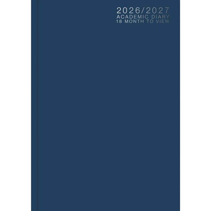 Blue Classic Academic Week To View A5 Diary 2026 - 2027