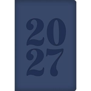 Blue Embossed A7 Diary 2027