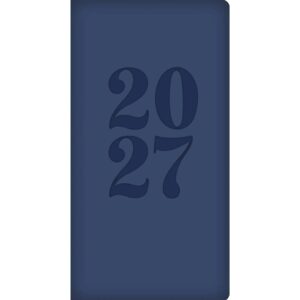 Blue Embossed Slim Diary 2027