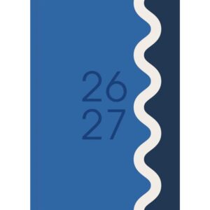 Blue Vibrant Academic Day To View A5 Diary 2026 - 2027