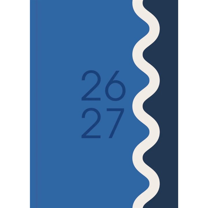 Blue Vibrant Academic Day To View A5 Diary 2026 - 2027