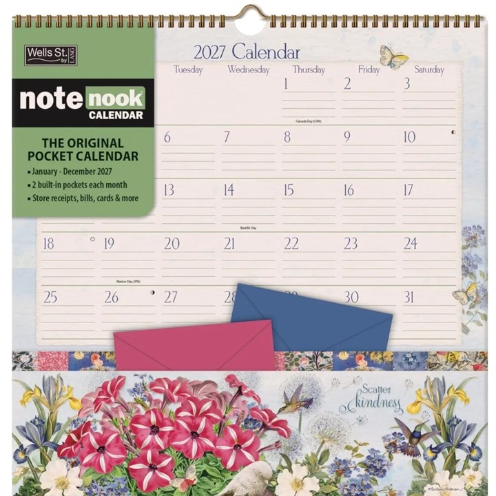 Botanical Garden Note Nook Calendar 2027