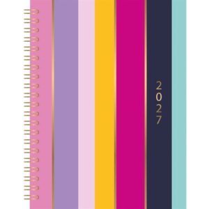 Bright Vertical Stripes Day To View A5 Diary 2027