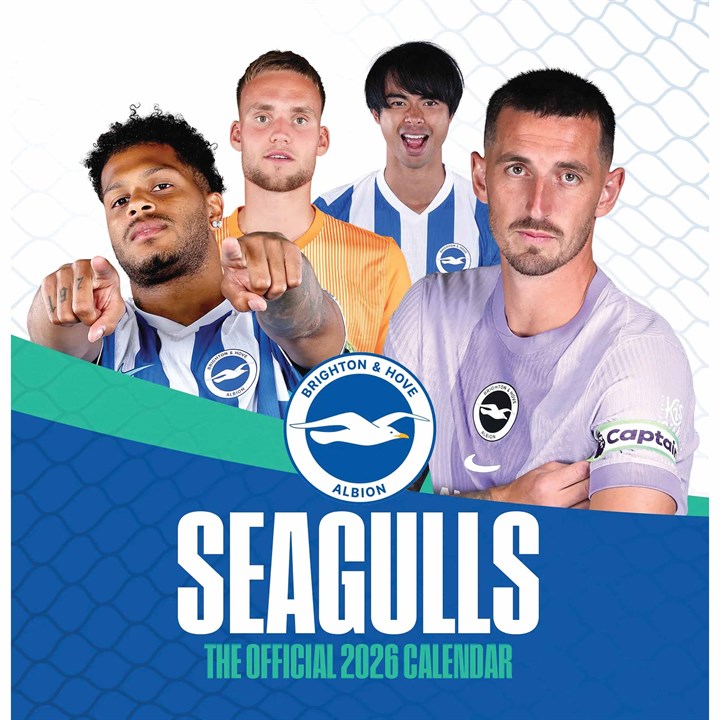 Brighton & Hove Albion FC Easel Desk Calendar 2026