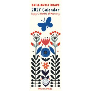 Brilliantly Brave Slim Calendar 2027