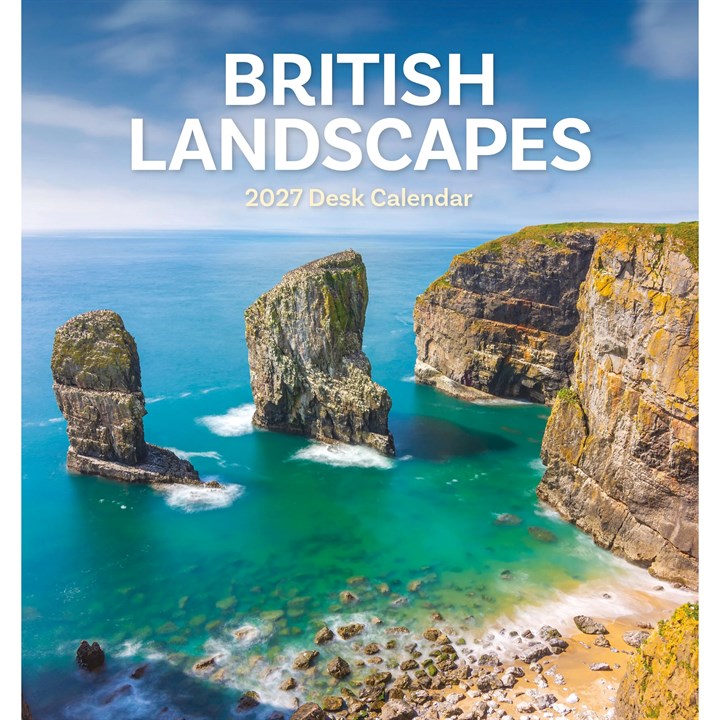 British Landscapes Easel Desk Calendar 2027