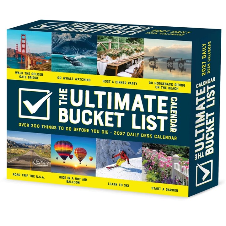 Bucketlist Desk Calendar 2027