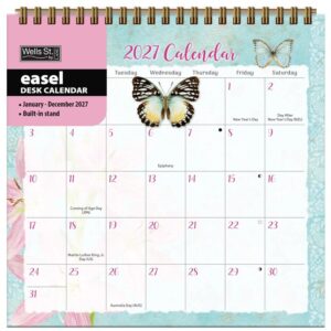Butterflies Easel Desk Calendar 2027