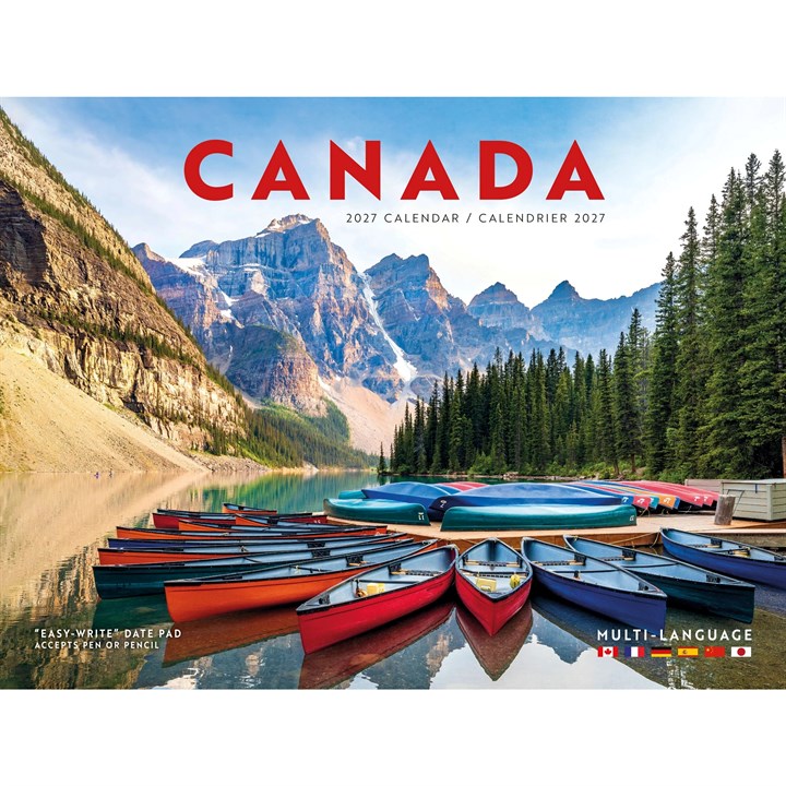 Canada A4 Calendar 2027