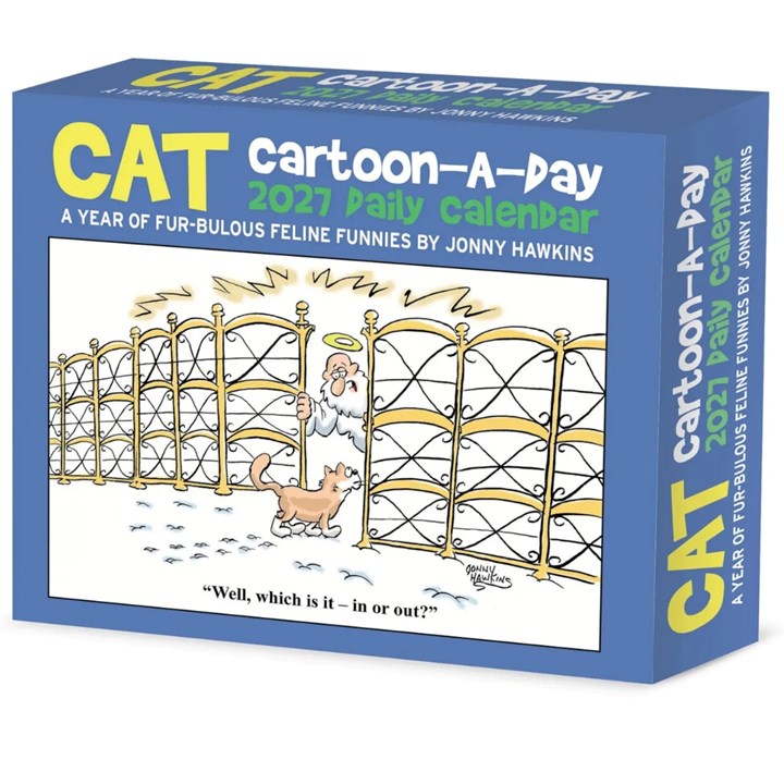 Cat Cartoon A Day Desk Calendar 2027