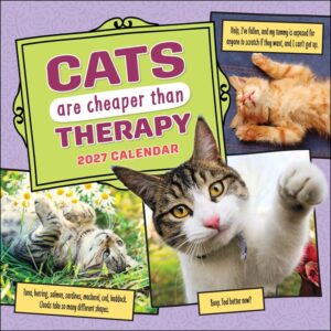 Cats Are Cheaper Than Therapy Calendar 2027