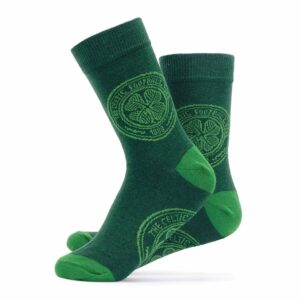 Celtic FC Crest Green Socks - Size 7 - 11