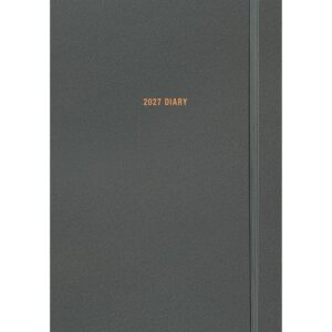 Charcoal Soft Touch A5 Diary 2027