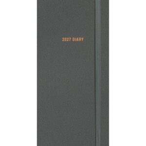 Charcoal Soft Touch Slim Diary 2027