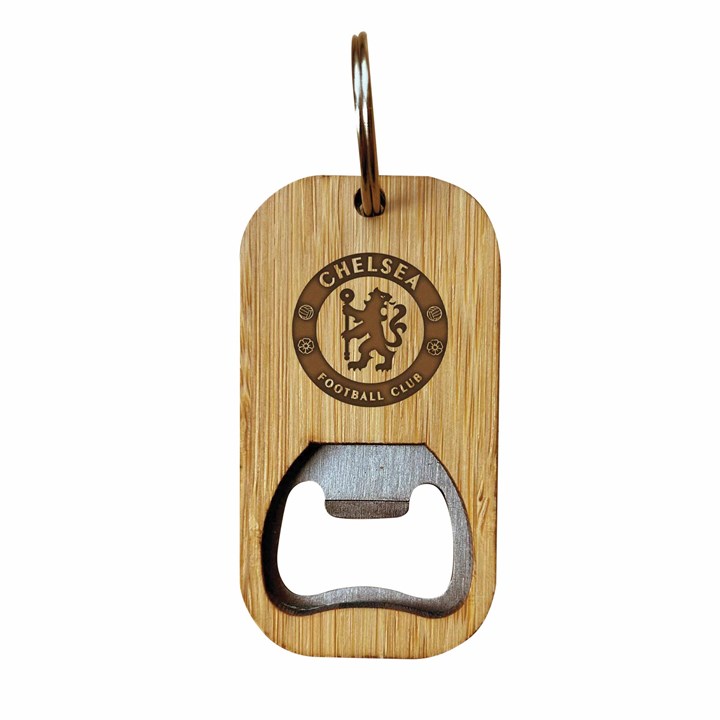 Chelsea FC Bamboo Keyring Bottle Opener