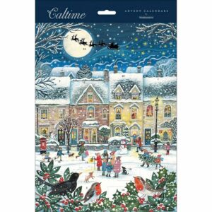 Christmas Carols in the Village Portrait Traditional Advent Calendar