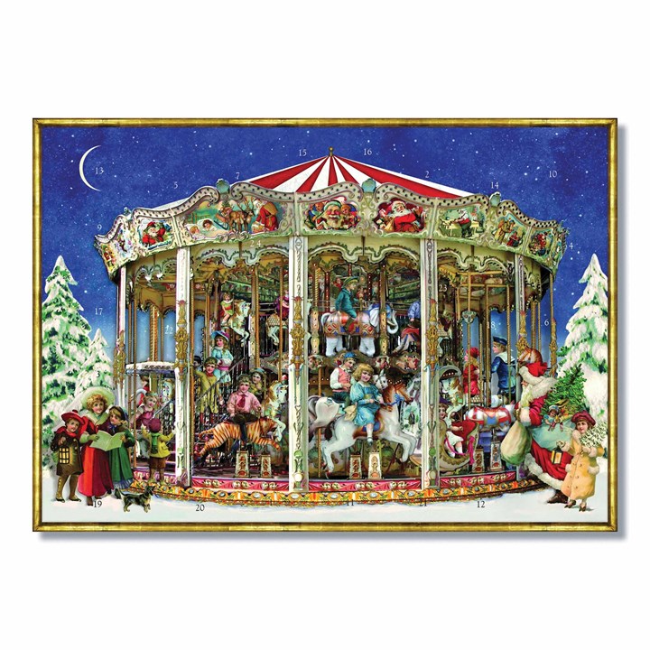 Christmas Carousel Traditional A4 Advent Calendar