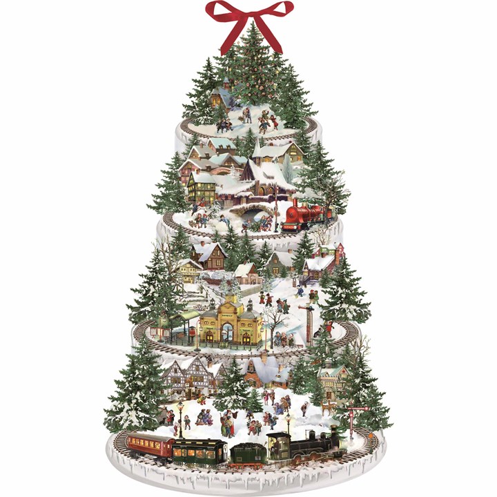 Christmas Railway Shaped Traditional Advent Calendar
