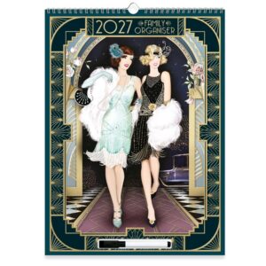 Claire Coxon Art Deco A3 Family Organiser 2027