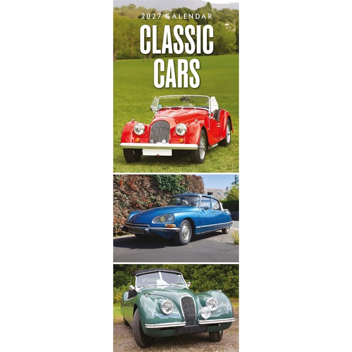 Classic Cars Slim Calendar 2027
