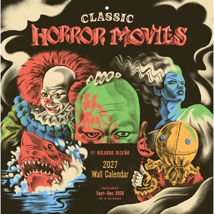 Classic Horror Movies Calendar 2027