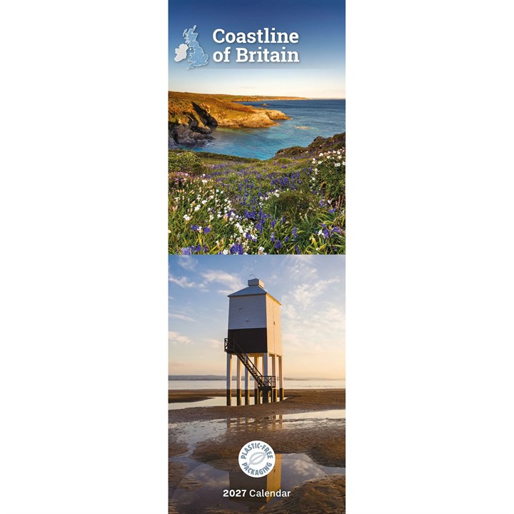 Coastline Of Britain Slim Calendar 2027